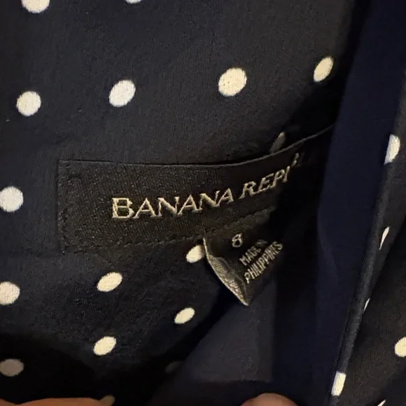 Polka Dot Jumpsuit - Navy and White - Picture 4 of 10